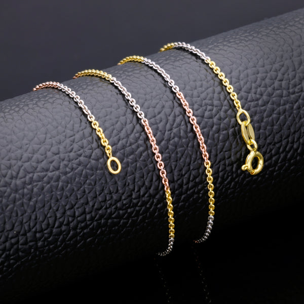 Shiny Multicoloured Cable Design Gold Chain