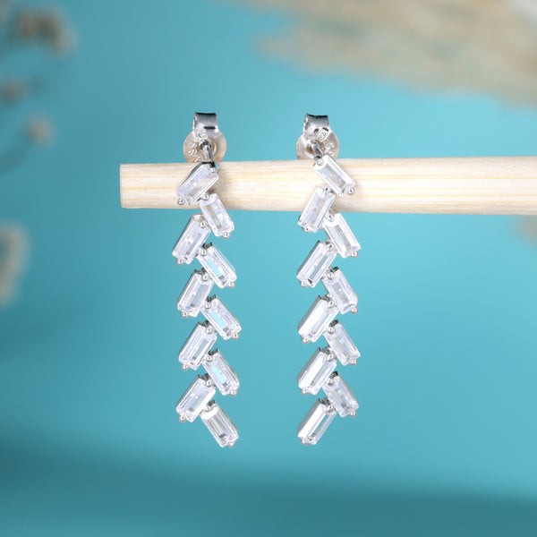 Shooting Star Drop Earrings (Silver Earring)