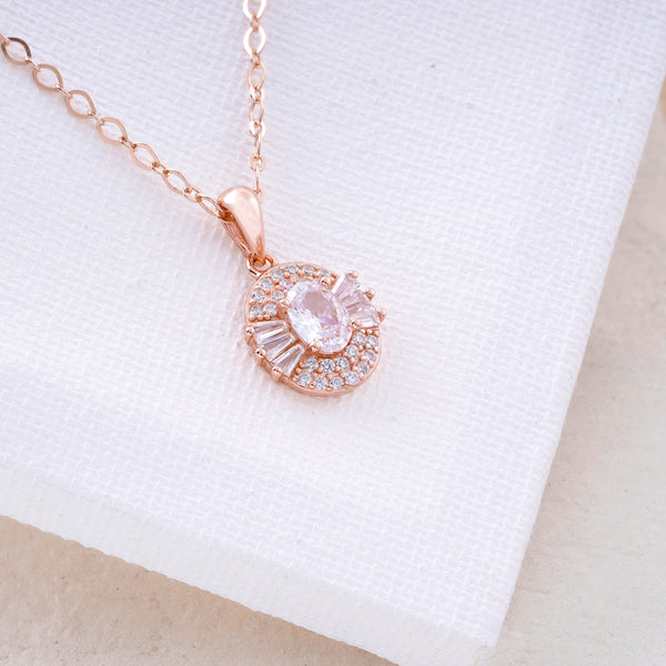 Sterling Silver Bee Necklace Pendant (Rose Gold Colour)