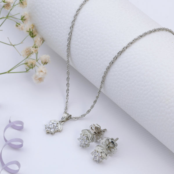 Shiny Shiny Star Shape Silver jewellery Sets